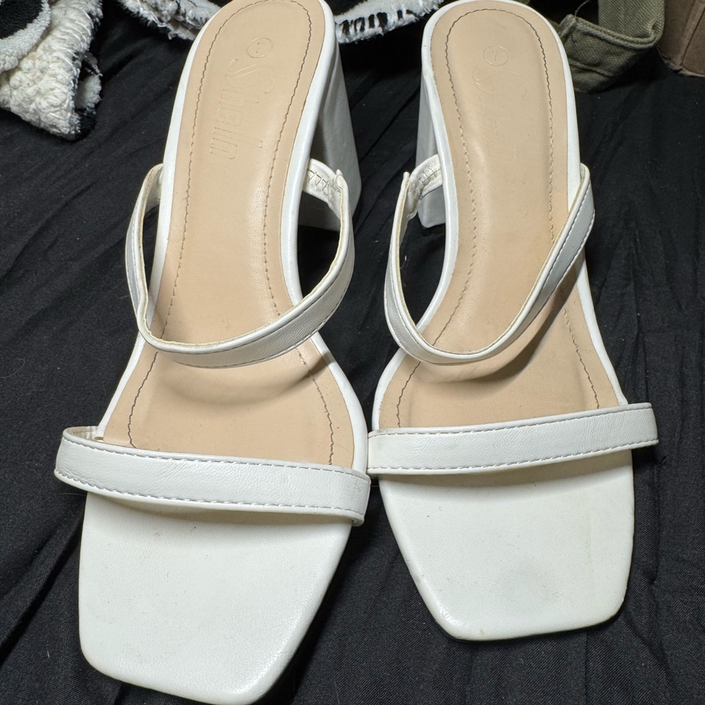 white heals.